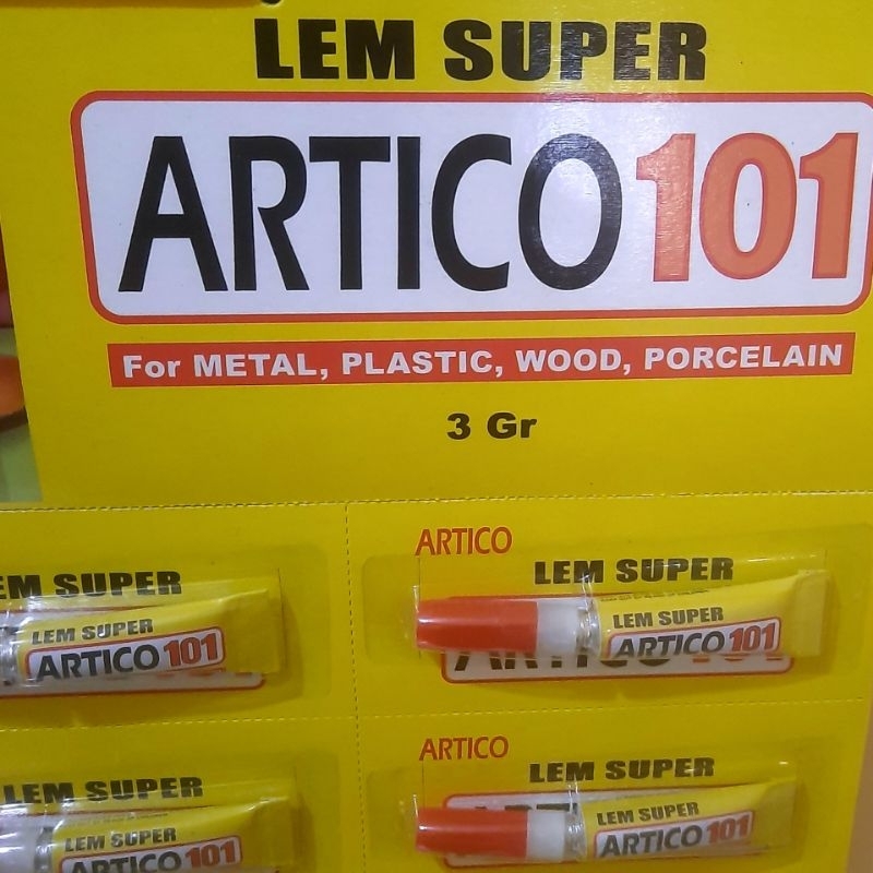 

Lem Super glue Artico 101 / lem serbaguna / lem besi / lem