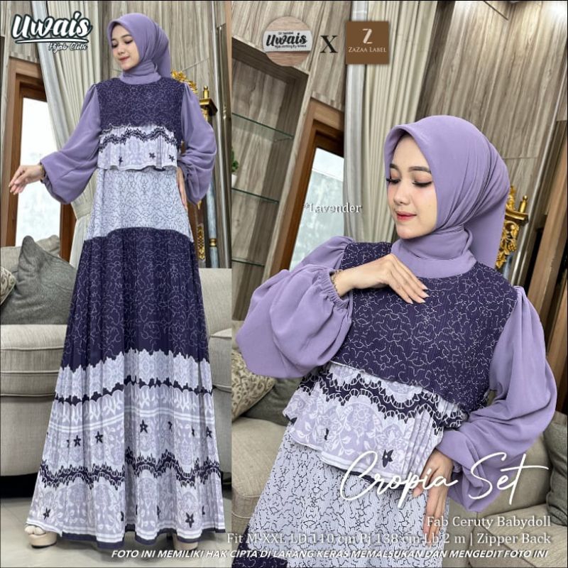 CROPIA SET//DRESS SET INNER//DRESS KEKINIAN BY UWAIS