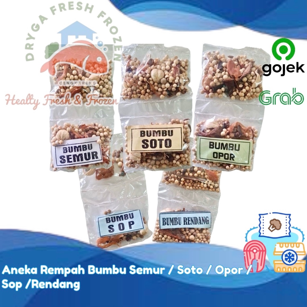 

Bumbu Rempah Rempah Soto Semur Opor Rendang Sop