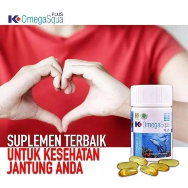 K-OMEGASQUA PLUS ORIGINAL | OMEGA SQUA K-LINK | OMEGA 3 FISH OIL DAN SQUALENE