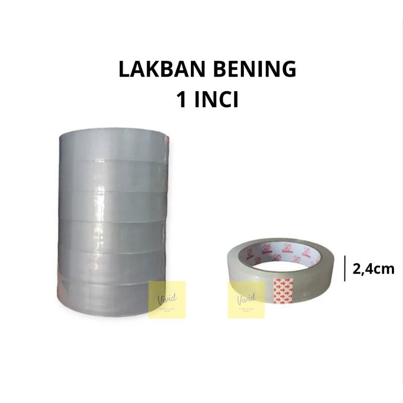 

Lakban Kecil 1 inci 80 yard full - Selotip Goodbee Lakban - 1pcs