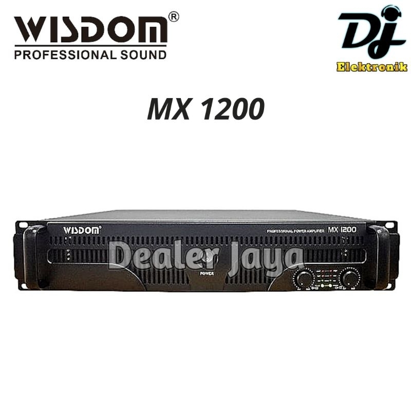 Power Amplifier Wisdom MX 1200 / MX1200 - 2 channel
