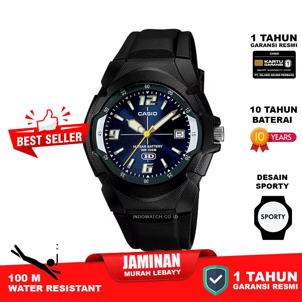 Casio MW-600F-2AV mw600 mw 600 original garansi resmi