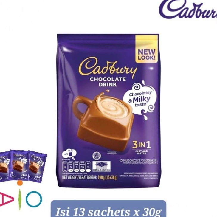 

Ready Stock Cadbury Hot Chocolate Drink 3in1 Malaysia ( 13 Sachet ) Terkini