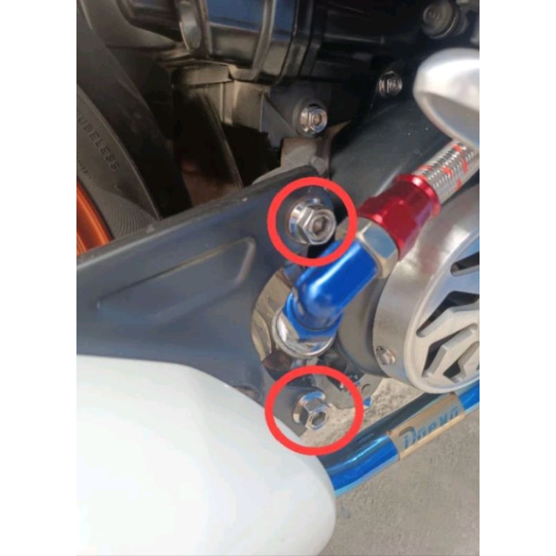 BAUT KNALPOT SCOOPY BEAT STAINLESS 2KUNCI HENG ORIGINAL (2BAUT)