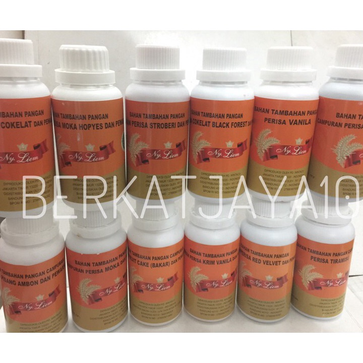 

Stock Banyak Pasta Perisa dan Pewarna Ny Liem kemasan botol 100 Gram Best Produk