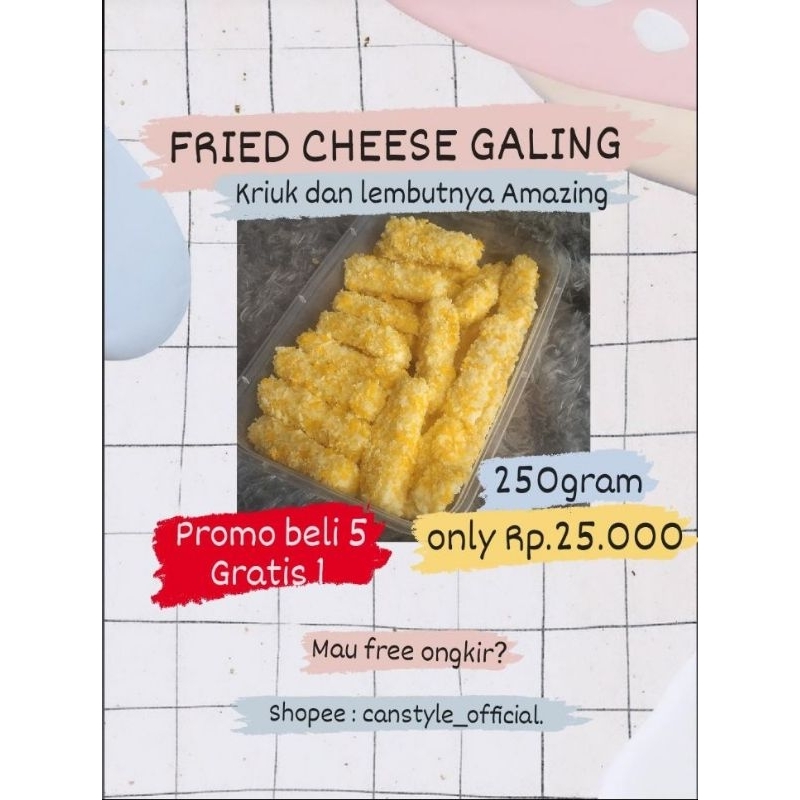 

Fried Cheese Galing/Keju Goreng