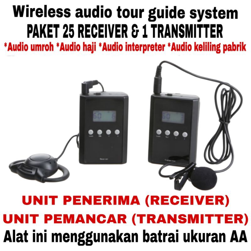 [TERMURAH] alat terjemahan - wireless tour guide interpreter system- alat interpreter