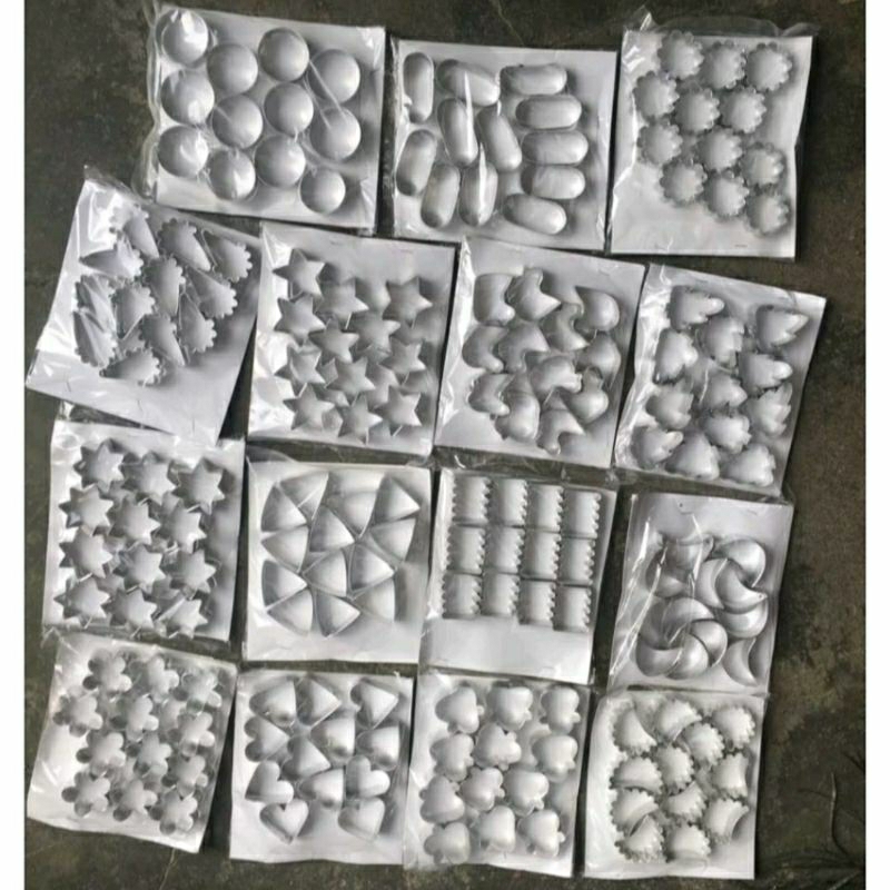 CETAKAN KUE KERING ALUMUNIUM 1 PCS KUE BANGKIT  CETAKAN COOKIES KUE KACANG KUE SALJU CETAKAN KUE SAG