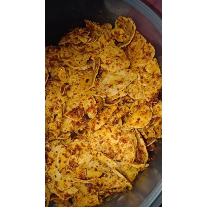 

Basreng kriuk daun jeruk pedas 500gr