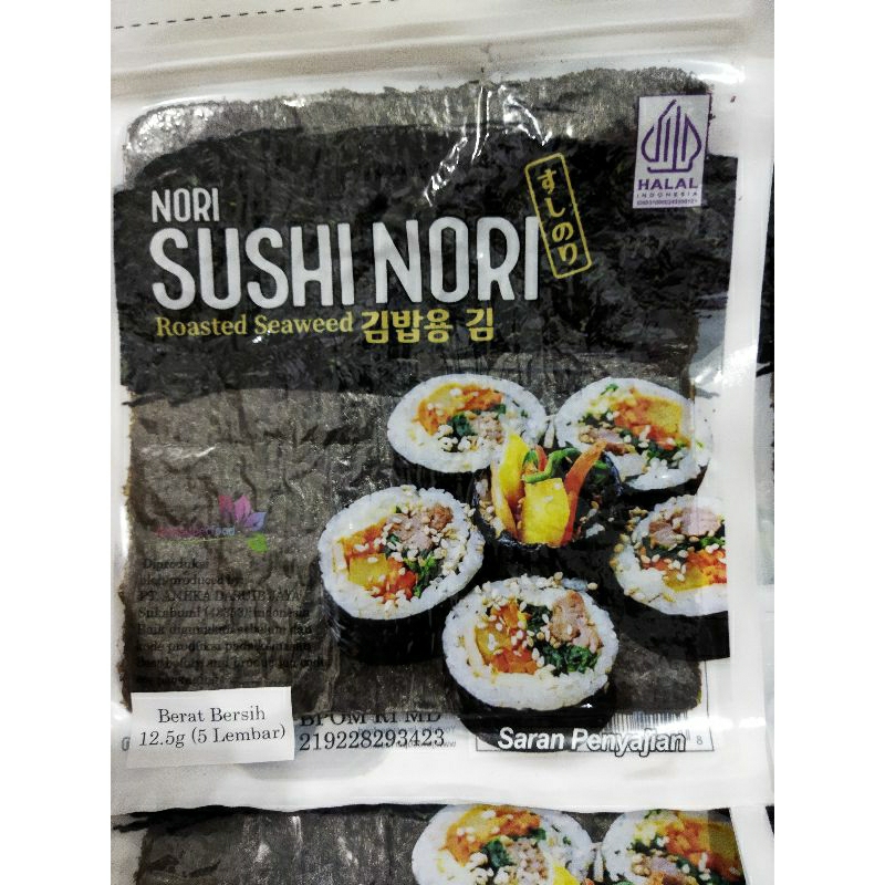 

Sushi nori isi 5 lembar
