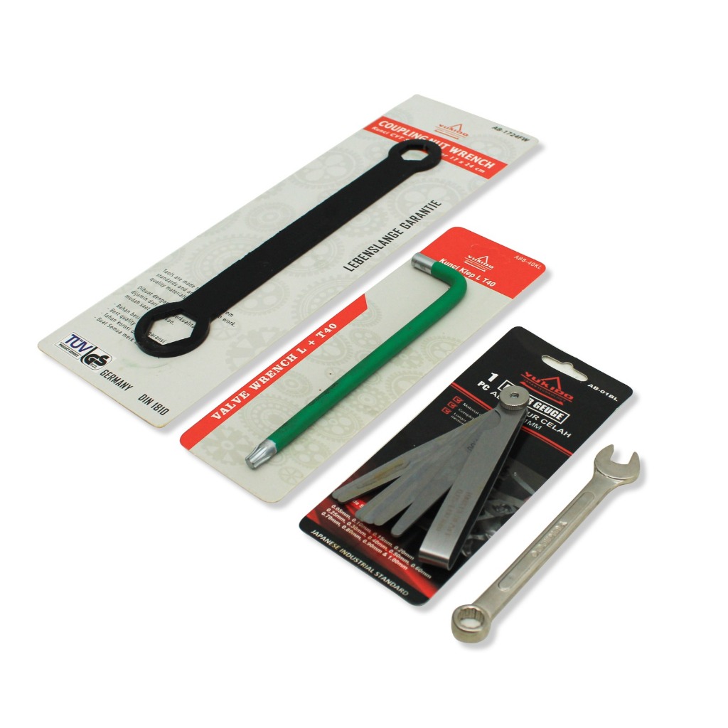 Kunci Setelan Klep Semua Jenis Motor - Kunci Stel Klep 3 pcs - Kunci Stelan Klep + Fuller SET
