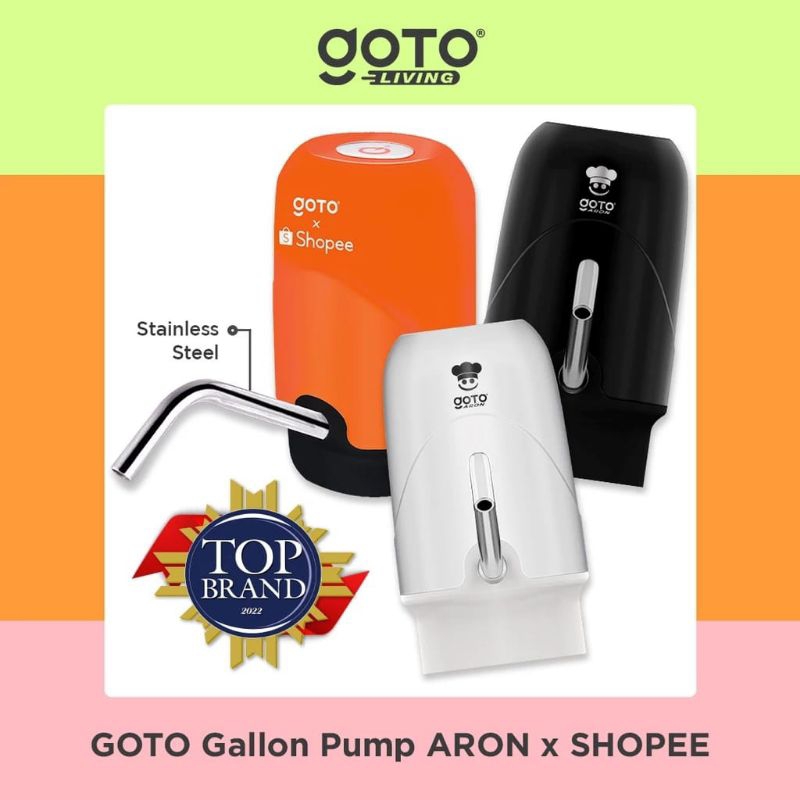 [MAKASSAR] Pompa Galon kualitas terbaik 2021 Goto Aron x Shopee  elektrik Gallon Dispenser Air Minum