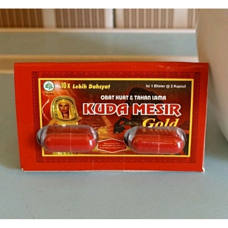 kuda Mesir gold original 1 bok isi 2 kpsul