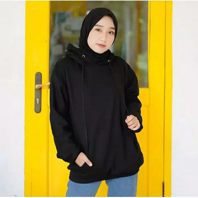 ✨COD✨ Sweater Hoodie Polos Pria&Wanita ll Jaket Sweater Hoodie Polos grosir