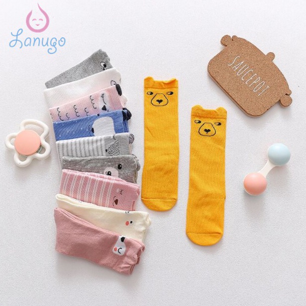Kaos Kaki Bayi Panjang / Kaos Kaki Bayi Perempuan Laki Laki/ Kaos Kaki Anak Karakter Lucu Anti Slip