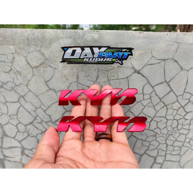 sepasang  Emblem Kyb Zeto Logo Kyb Zeto Timbul Kyb Zeto Logos Kyb Zeto Tulisan Kyb Zeto Bahan Alumun