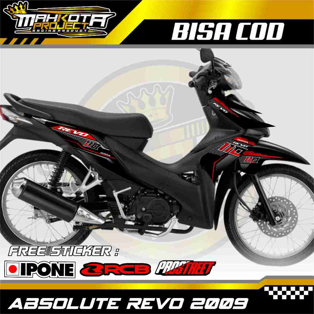 STRIPING VARIASI MOTOR HONDA ABSOLUTE REVO 2009 / STICKER LIST MOTOR ABSOLUTE REVO