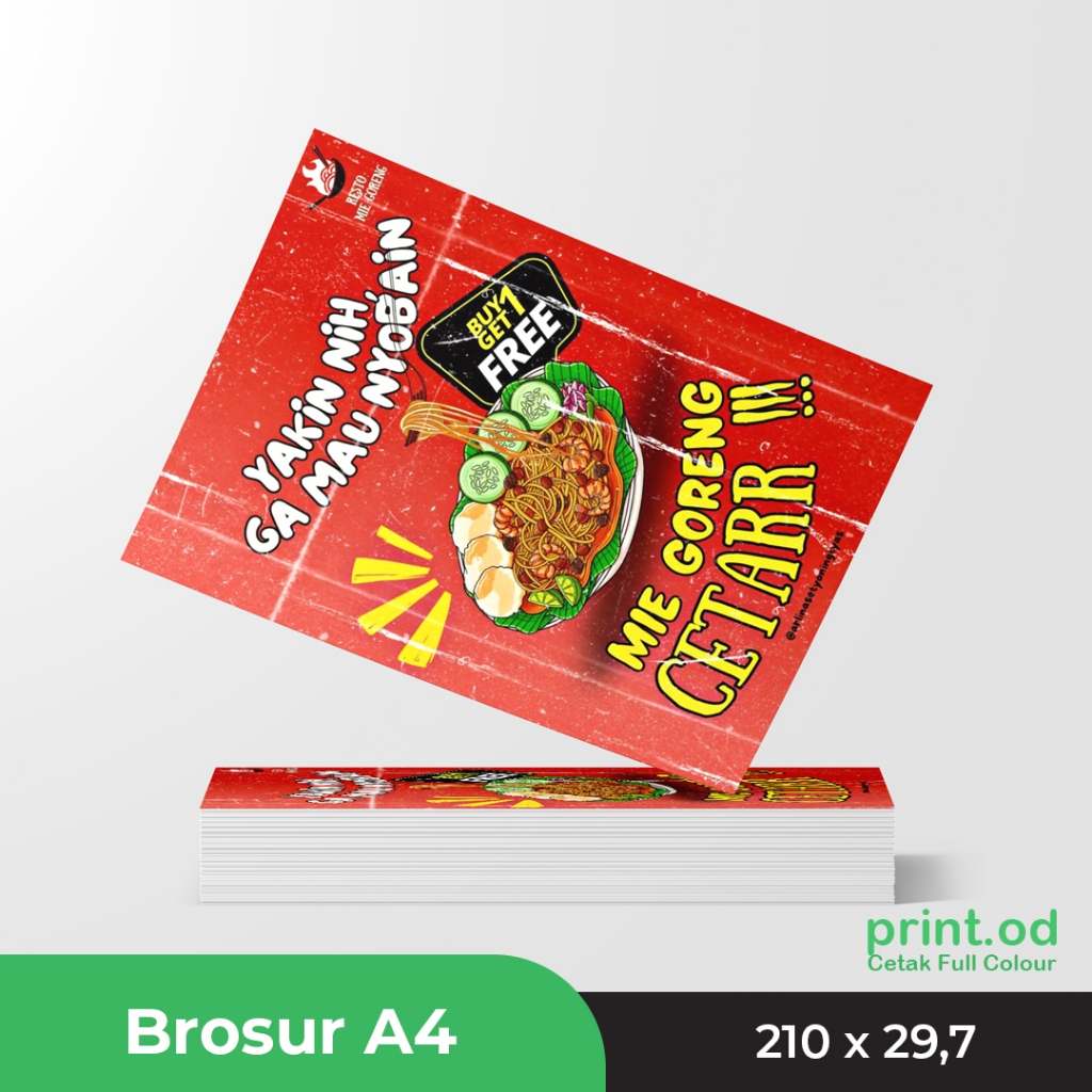

Cetak Brosur A4 (21 x 29,7cm) I Bahan Art Paper (AP) 150 gsm I Full Colour