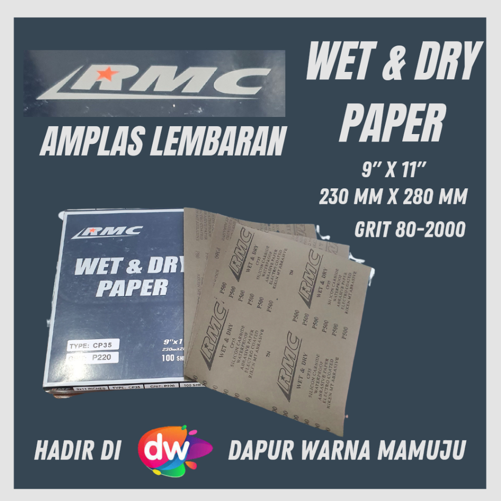 RMC Wet & Dry Paper (Kertas Amplas RMC)
