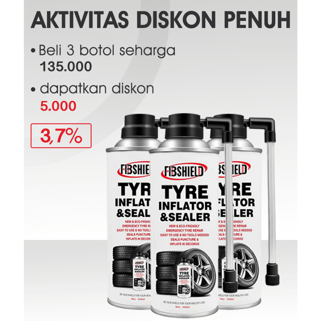 Tambal Ban Tubles / Cairan Anti Bocor / Cairan Perbaikan Ban Tubeles / Cairan Ban Tubles Motor / Cai