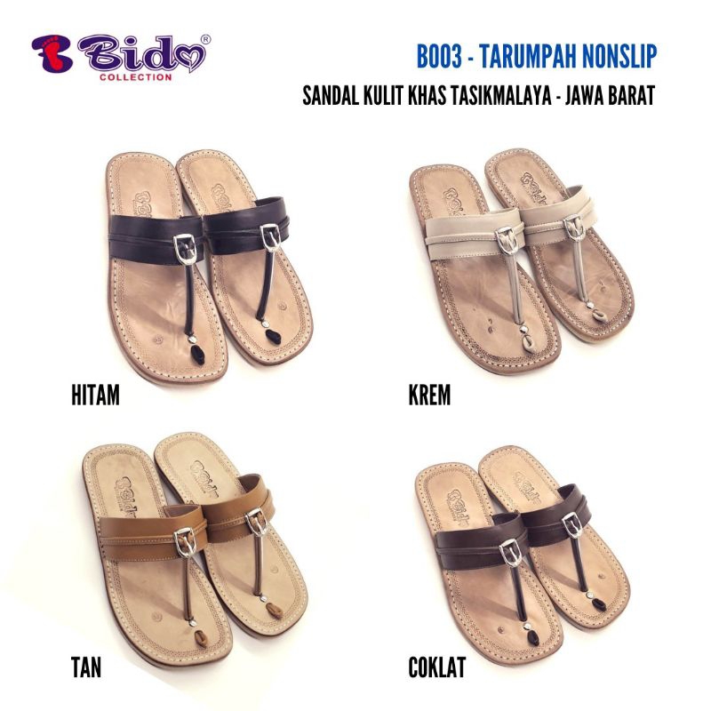 Termurah Sandal Kulit Pria Tarumpah Bido Asli Khas Tasikmalaya