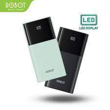 POWERBANK ROBOT RT190S DUAL INPUT 10000 MAH LED DISPLAY INDICATOR GARANSI RESMI ROBOT