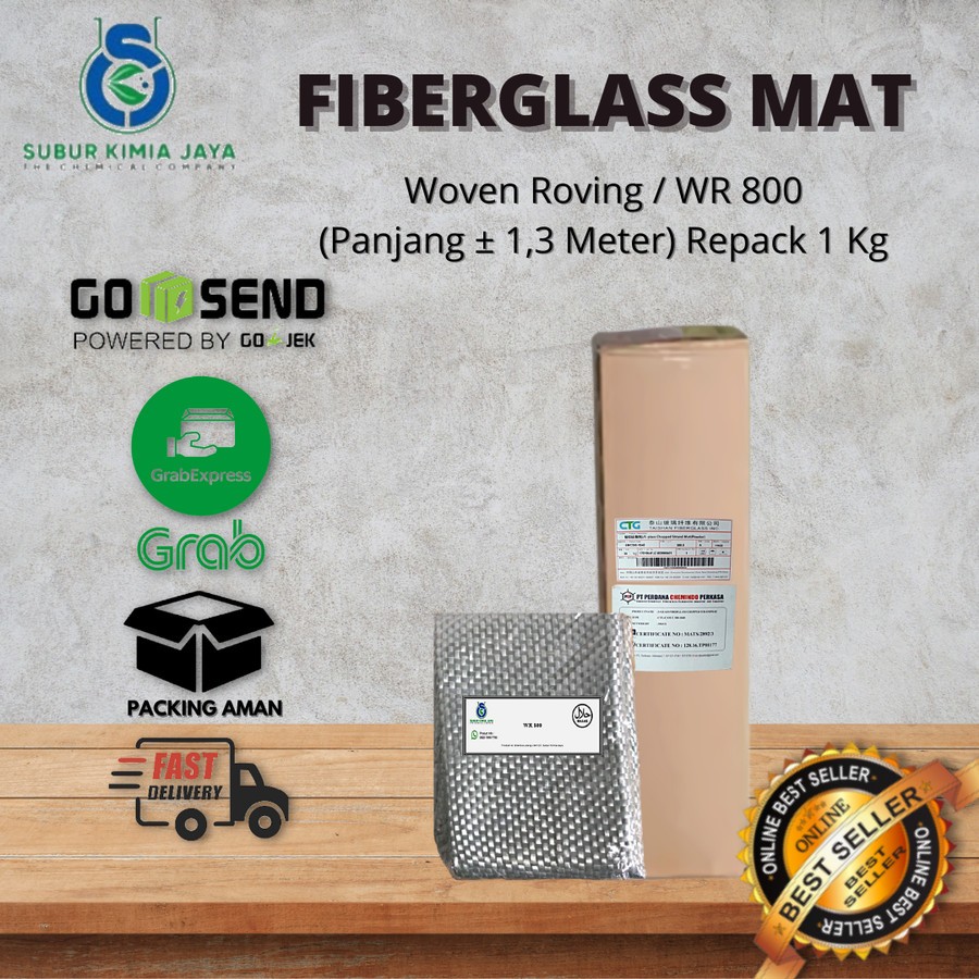 

WOVEN ROVING WR 800 MAT / Fiberglass Mat 40 KG Premium