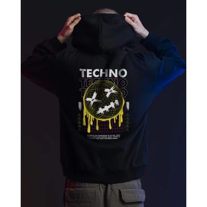 ACID TECHNO HOODIE JUMPER PREMIUM