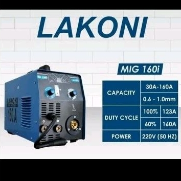 Lakoni Mig 160i Mesin las CO flux core tanpa gas MIG160i fluxcored wire 5 kg