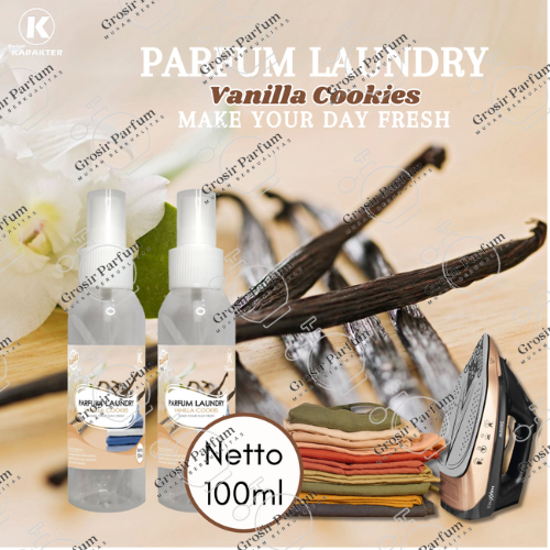 [ TESTER 100ml ] Parfum Laundry Aroma Vanilla Cookies | Pewangi Laundry Murah, Wangi Tahan Lama | Bi