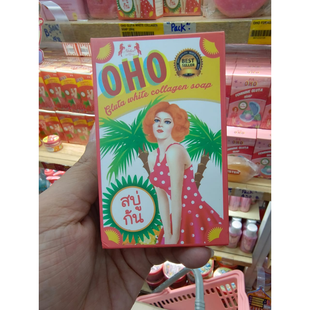Ready OHO GLUTA WHITE COLAGEN SOAP 100g Original Thailand sabun pencerah