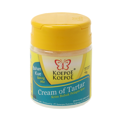 

KOEPOE-KOEPOE Cream Of Tartar/Krim Bubuk Pelapis Kue 43g