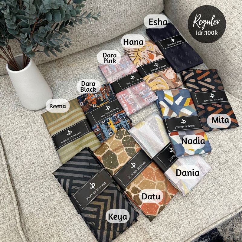 DARA HANA MITA ESHA DANIA NADIA DHATU MOZA ALINA SCARF JOURNEY SCARVES