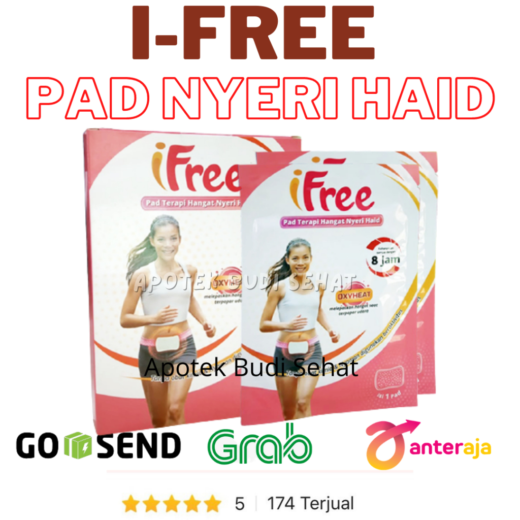 iFree ifree Mens Pad Terapi Nyeri Haid Pereda Nyeri Haid Kompres Perut Kompres Tempel Hot Pack per 1