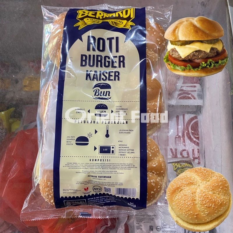 

Roti Burger Wijen Kaiser Bernardi isi 6bj