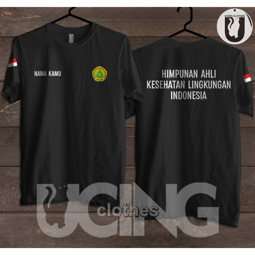 Kaos Baju HAKLI Himpunan Ahli Kesehatan Lingkungan Indonesia Gratis Nama Kaos Distro