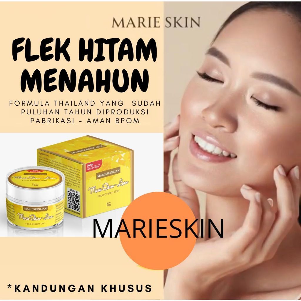 Face Cream Marie Skin Lian Asli Original / Cream BPOM