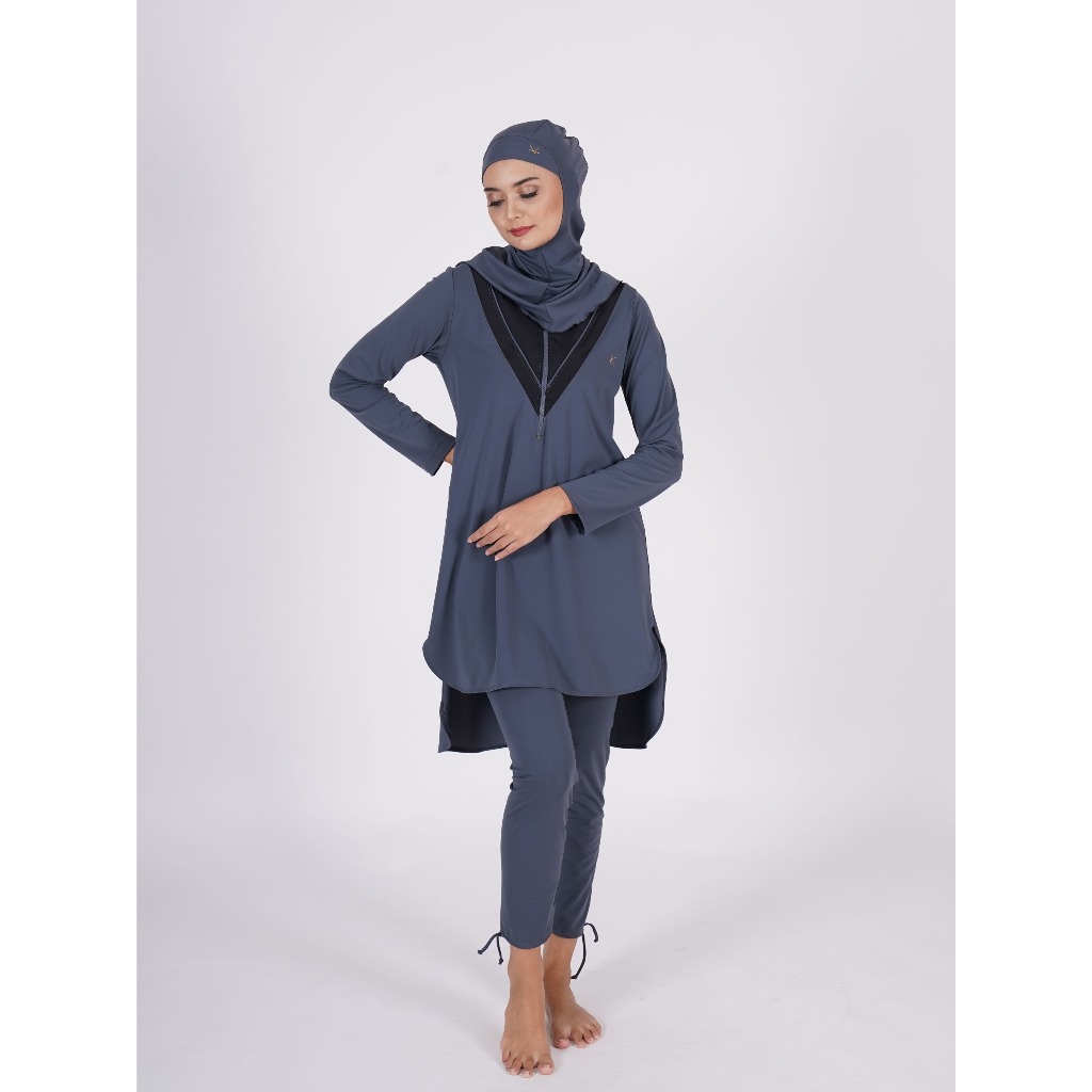 Kimmyra - Rasima Swimwear Onyx Black | Baju Renang | Lycra Nilon