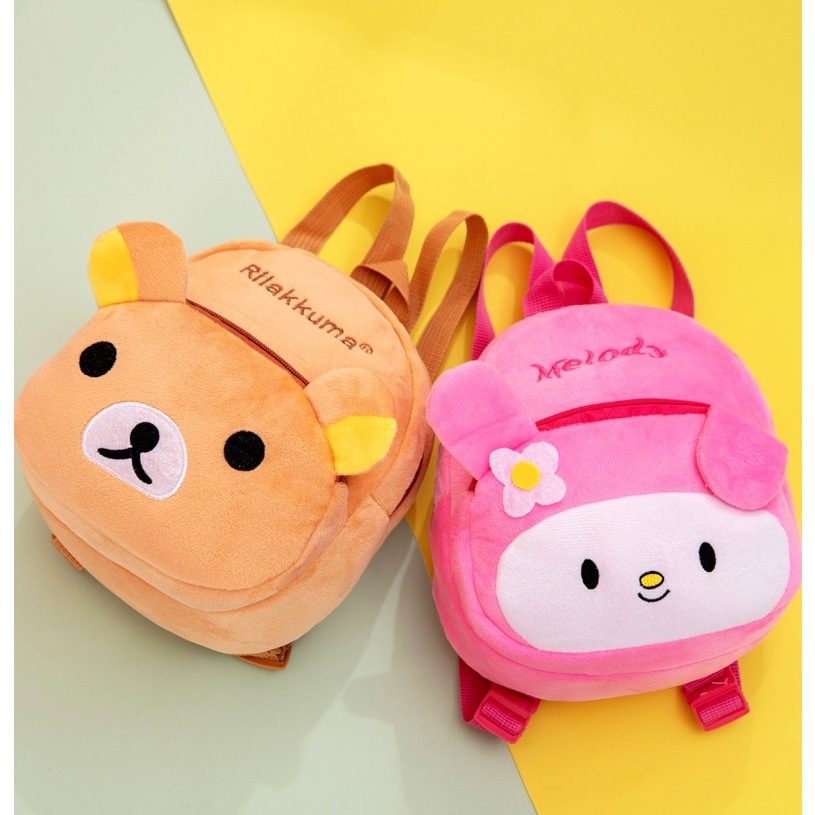 BEST DEALS Tas Ransel Anak Karakter Tas Mini Kartun Tas Backpack Sekolah Anak TK Kain Bludru Lembut