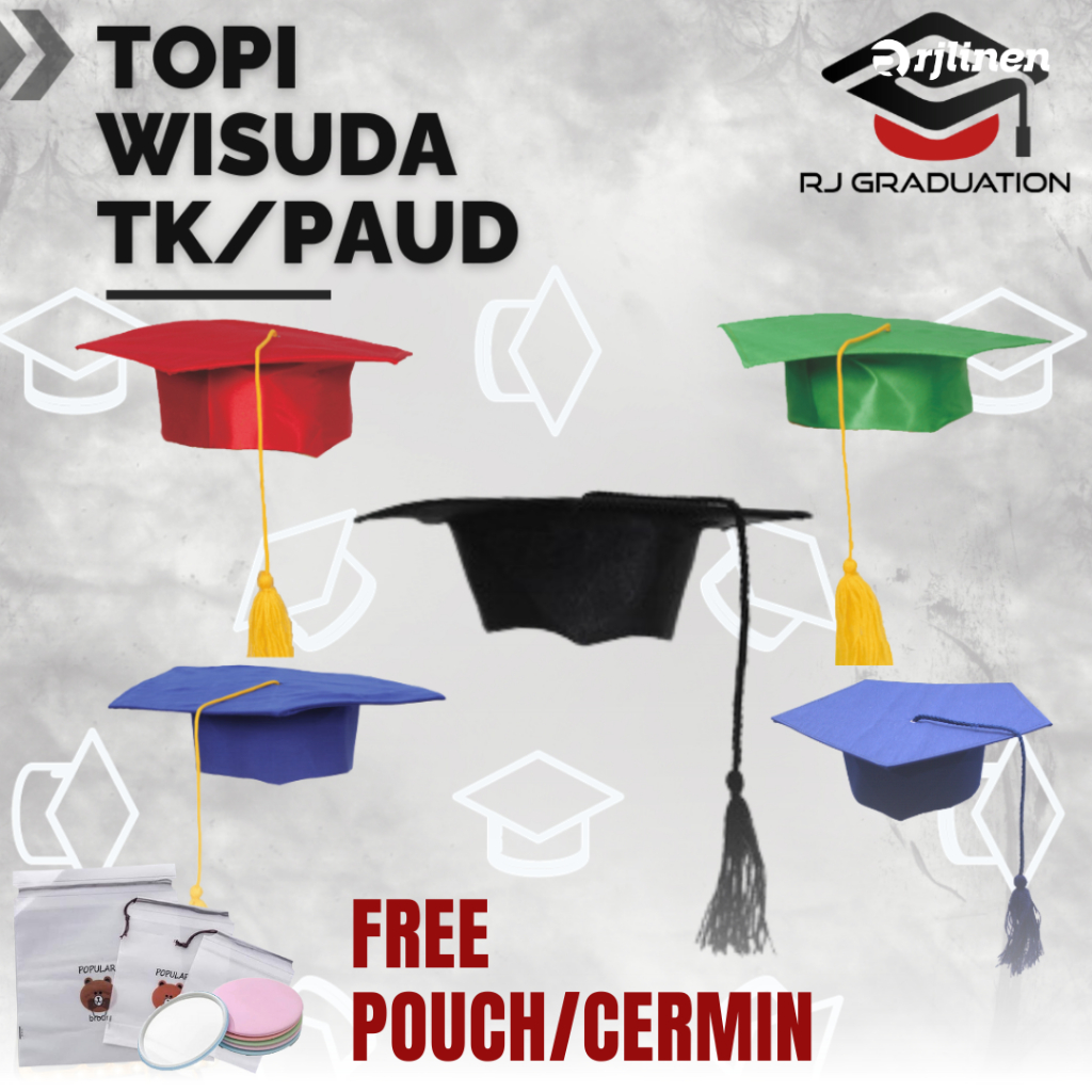 Topi Wisuda / Topi Wisuda TK / Topi Wisuda Paud / Perlengkapan Wisuda / Atribut Wisuda
