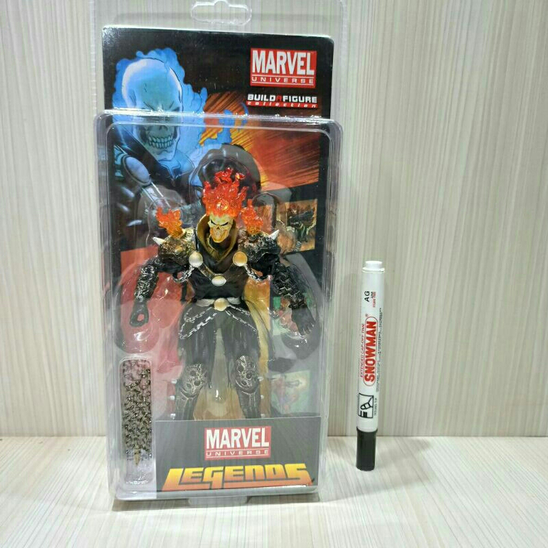mainan action figure Marvel Legends Retro Series Ghost Rider Action Figuretinggi sekitar 6 inchHSeip