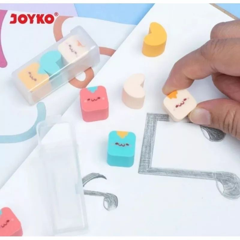 

[B417] Penghapus Eraser Joyko ER-134 Good Luck Charm 1 Pack 3 Pcs