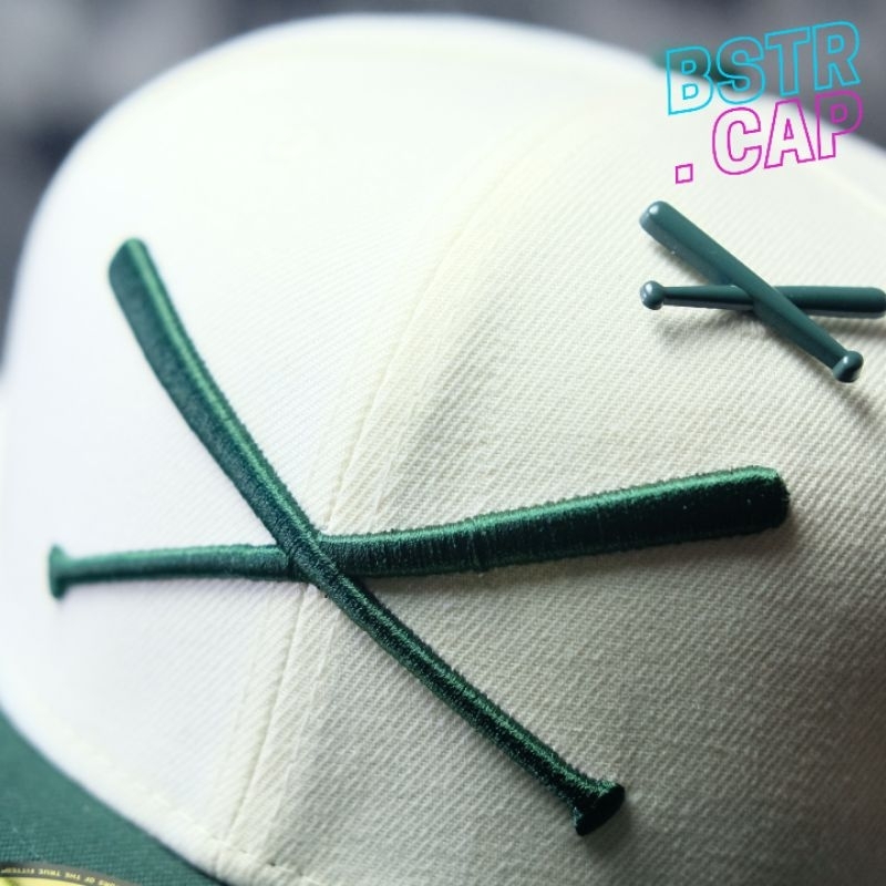 Topi fitted Chrome white JUSTFITTED X NEW ERA 59Fifty Original