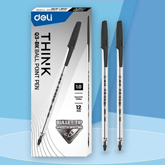 

Deli Ballpoint Pen / Pulpen Bolpoin 1.0 mm Penulisan Halus EQ3-BK perlengkapan sekolah perlengkapan rumah alat tulis kantor ATK terbaru