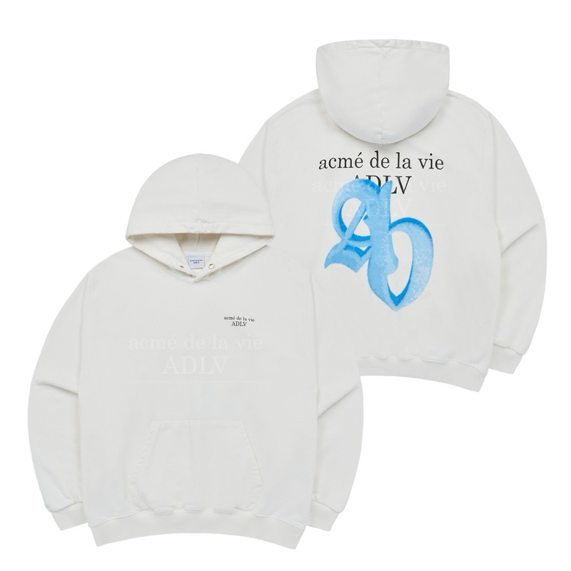 (PO KOREA) ADLV - FUZZY NEW SYMBOL LOGO HOODIE ORIGINAL KOREA