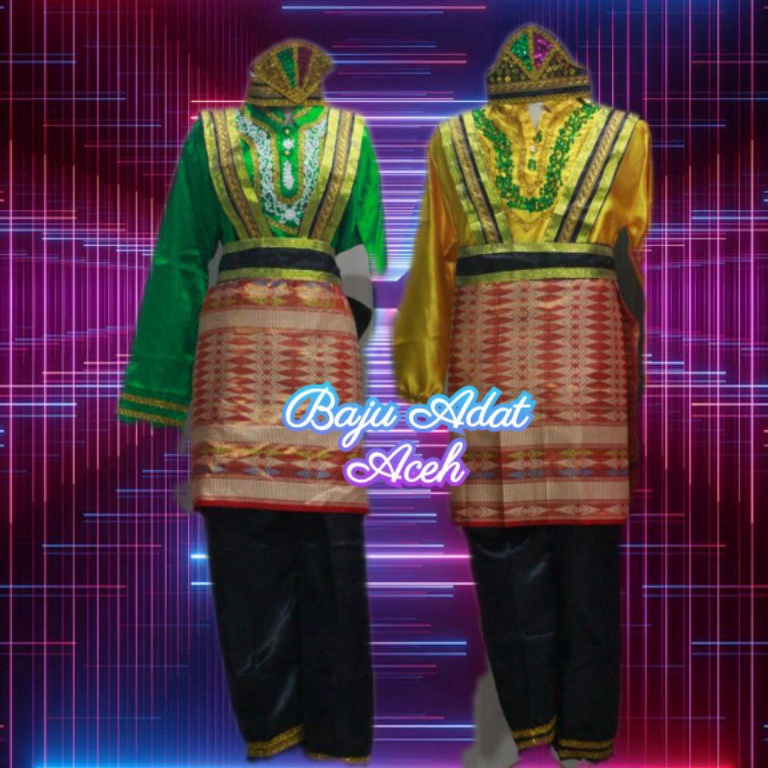 Viral.. Baju Adat Aceh Dewasa // Tari Saman Aceh (Pria/Wanita )