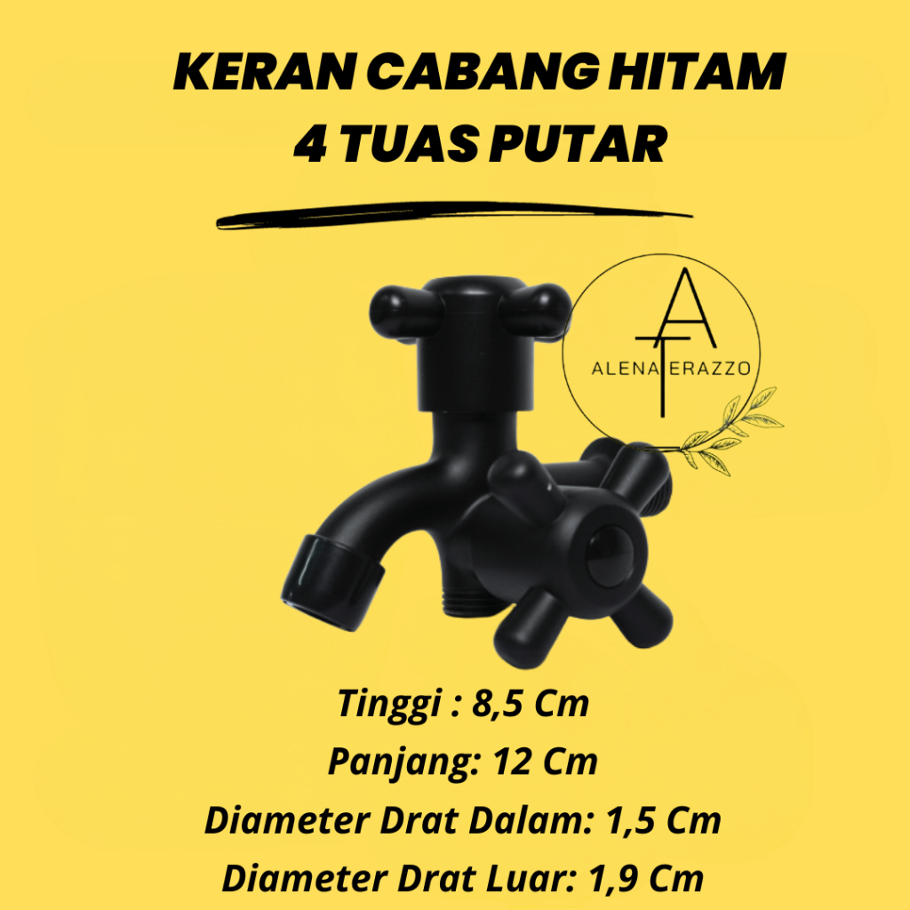 ALENA TERAZZO KRAN WASTAFEL CUCI PIRING PLASTIK DUA TUAS UNIK