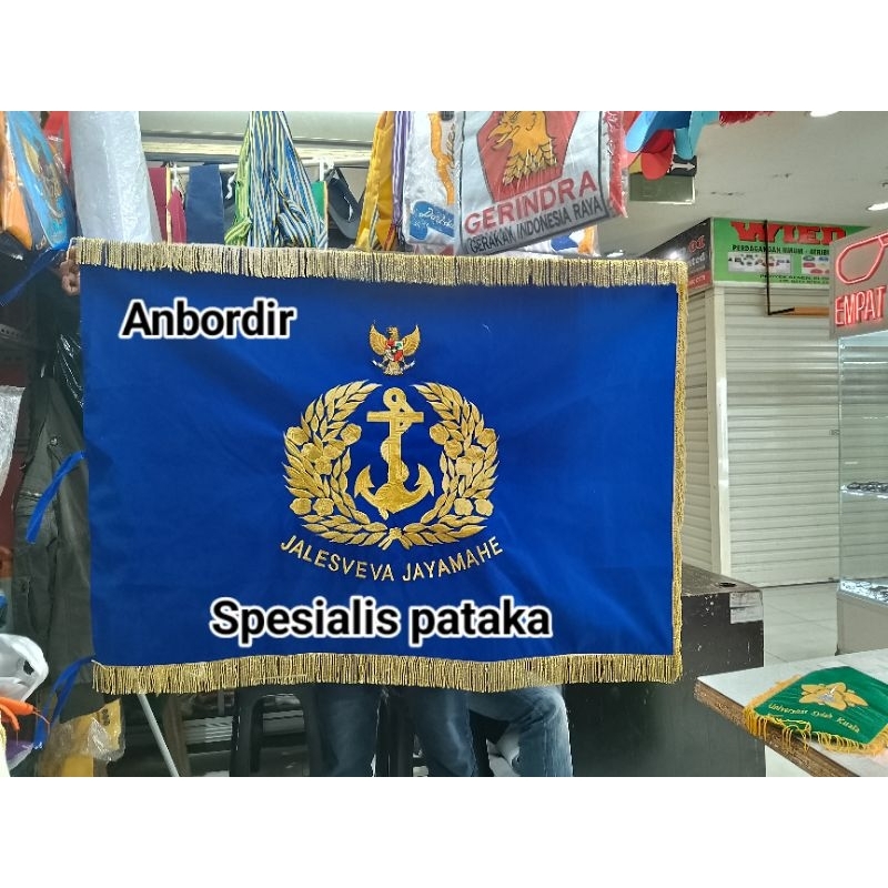 bendera pataka Bordir custom TNI AL AU ADKEMHAN