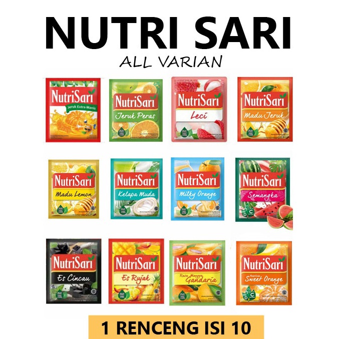 

Dapatkan NUTRISARI renceng isi 10sachet